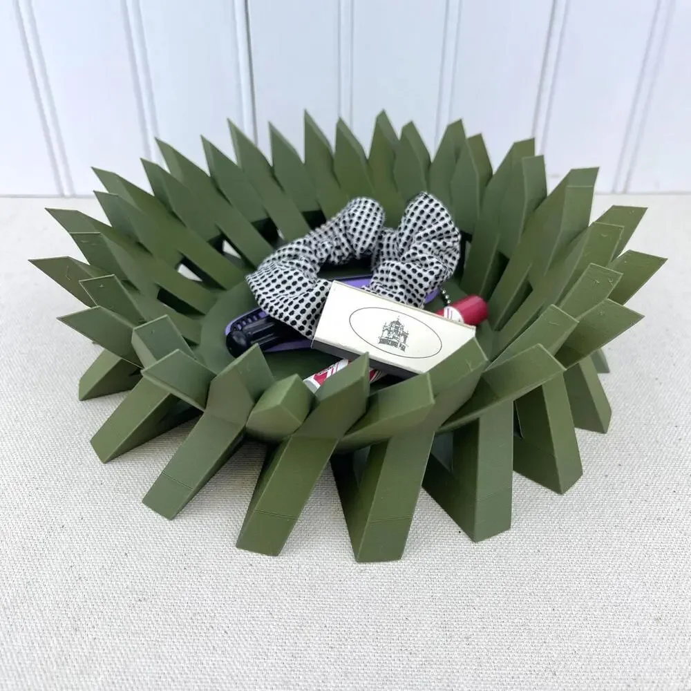 Modern Storage Bowl, Novi Catch-All Bowl, Spiky Design, Functional Art